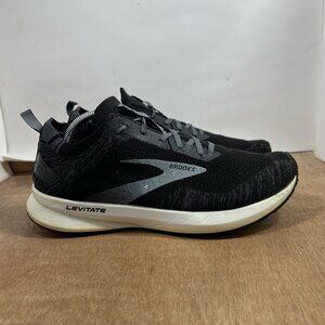 Brooks Levitate 4 Men Size 11 Black Running Lace Up Athletic Sneakers